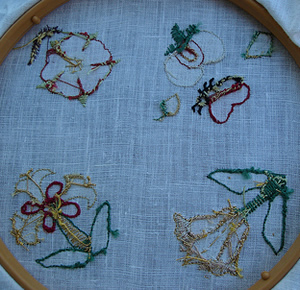 Back of some embroidery