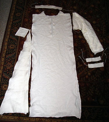 Smock pattern pieces