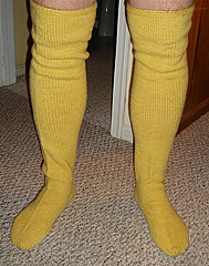 Stockings modeled